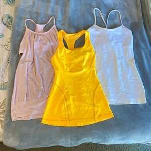 EUC 3 lululemon tanks
